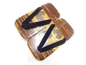 男物　桜皮細工　桐下駄(24センチ)